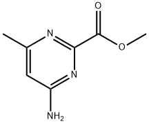 4-AMino-6-Methyl-pyriMidine-2-carboxylic acid Methyl ester Struktur