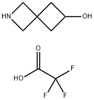 2-Azaspiro[3.3]heptan-6-ol trifluoroacetate Struktur