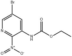 ethyl (5-broMo-2-nitropyridin-3-yl)carbaMate Struktur