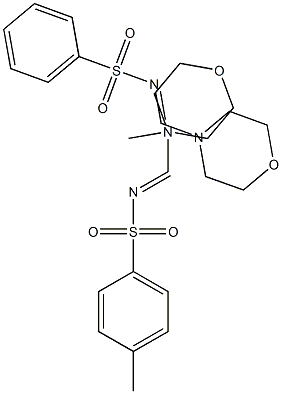 BenzenesulfonaMide, 4-Methyl-N-(4-MorpholinylMethylene)-
Morpholine, 4-[[[(4-Methylphenyl)sulfonyl]iMino]Methyl]- (9CI) Struktur