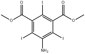 DIMETHYL 5-AMINO-2,4,6-TRIIODO-1,3-BENZENEDICARBOXYLATE Struktur