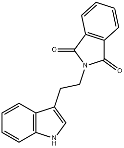 2-[2-(1H-Indol-3-yl)ethyl]isoindole-1,3-dione Struktur