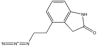 4-(2-Azidoethyl)-1,3-dihydro-2H-indol-2-one Struktur