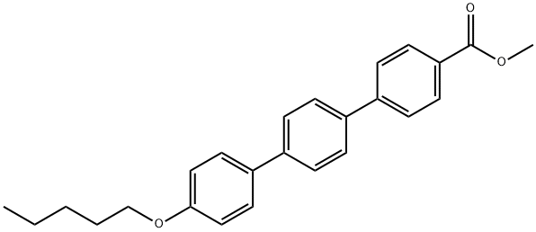 4''-(Pentyloxy)-[1,1':4',1''-terphenyl]-4-carboxylic acid methyl ester Struktur