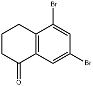 5,7-DIBROMO-3,4-DIHYDRO-2H-NAPHTHALEN-1-ONE Struktur