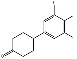 Cyclohexanone, 4-(3,4,5-trifluorophenyl)- Struktur