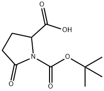 N-Boc-5-oxo-DL-proline Struktur