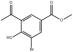 Methyl 3-acetyl-5-broMo-4-hydroxybenzoate Struktur