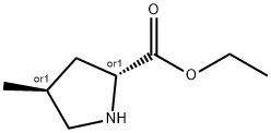 D-Proline, 4-methyl-, ethyl ester, (4S)-rel- (9CI) Struktur