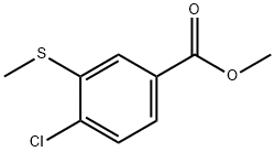 Methyl 4-chloro-3-(Methylsulfanyl)benzoate Struktur