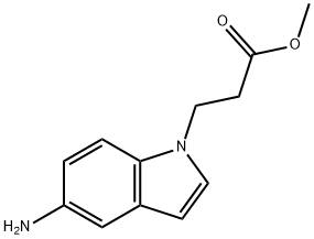 Methyl 3-(5-amine-1H-indol-1-yl)propanoate Struktur