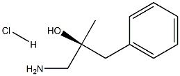 (S)-(+)-AMINO-2-METHYL-1-PHENYL-PROPAN-2-OL HCL Struktur