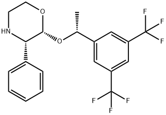 (2R,3S)-2-[(1R)-1-[3,5-Bis(trifluoroMethyl)phenyl]ethoxy]-3-(phenyl)Morpholine Struktur