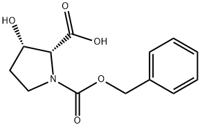 (2S,3S)-3-hydroxy-1,2-Pyrrolidinedicarboxylic acid, 1-(phenylMethyl) ester Struktur