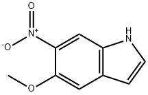 5-Methoxy-6-nitro-1H-indole Struktur