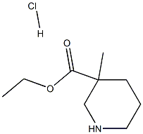 Ethyl 3-Methylpiperidine-3-carboxylate hydrochloride Struktur