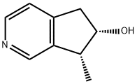 (6S,7R)-6,7-Dihydro-7-methyl-5H-cyclopenta[c]pyridin-6-ol Struktur