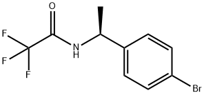 (S)-N-(1-(4-broMophenyl)ethyl)-2,2,2-trifluoroacetaMide Struktur