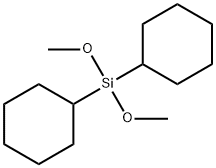 1,1'-(Dimethoxysilylene)biscyclohexane Struktur