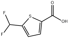 5-(difluoromethyl)thiophene-2-carboxylic acid Struktur