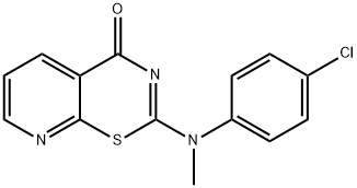 2-[N-(4-Chlorophenyl)-N-MethylaMino]-4H-pyrido[3,2-e]-1,3-thiazin-4-one Struktur