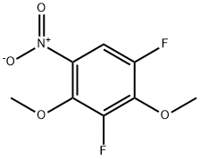 1,3-Difluoro-2,4-diMethoxy-5-nitrobenzene Struktur