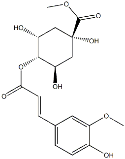 Methyl 4-O-feruloylquinate Struktur