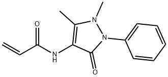 N-(1,5-DiMethyl-3-oxo-2-phenyl-2,3-dihydro-1H-pyrazol-4-yl)-acrylaMide Struktur