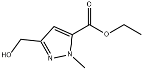 ethyl 3-(hydroxyMethyl)-1-Methyl-1H-pyrazole-5-carboxylate Struktur