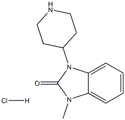 1-Methyl-3-(piperidin-4-yl)-1H-benzo[d]iMidazol-2(3H)-one hydrochloride Struktur