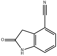 1H-Indole-4-carbonitrile, 2,3-dihydro-2-oxo- Struktur