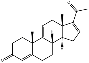 Pregna-4,9(11),16-triene-3,20-dione Struktur