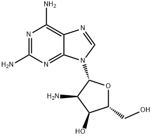 2, 2''-DIAMINO-2''-DEOXYADENOSINE (2''-AMINO-2''-DEOXY-2, 6-DIAMINOPURINERIBOSIDE) Struktur