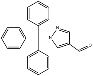 4 - ForMyl - 1 - (triphenylMethyl)pyrazole Struktur