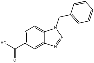 1-Benzyl-1,2,3-benzotriazole-5-carboxylic acid Struktur