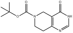 t-Butyl 4-hydroxy-7,8-dihydropyrido[4,3-d]pyriMidine-6(5H)-carboxylate Struktur