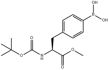 (S)-(4-(2-((tert-Butoxycarbonyl)aMino)-3-Methoxy-3-oxopropyl)phenyl)boronic acid Struktur