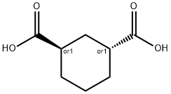 1,3-Cyclohexanedicarboxylic acid, (1R,3R)-rel- Struktur