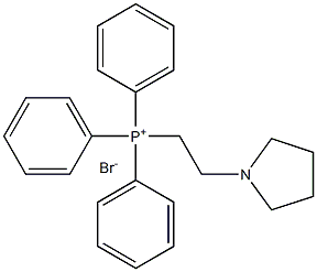 triphenyl(2-(pyrrolidin-1-yl)ethyl)phosphoniuM broMide Struktur