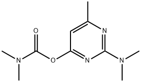 2-(diMethylaMino)-6-MethylpyriMidin-4-yl diMethylcarbaMate Struktur