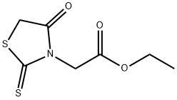 3-Thiazolidineaceticacid, 4-oxo-2-thioxo-, ethyl ester Struktur