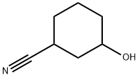 3-Hydroxycyclohexanecarbonitrile Struktur