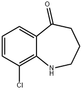 9-chloro-1,2,3,4-tetrahydro-1-benzazepin-5-one Struktur