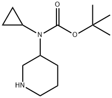 N-Boc-N-(3-piperidyl)cyclopropylaMine Struktur