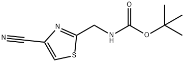 tert-butyl ((4-cyanothiazol-2-yl)Methyl)carbaMate Struktur