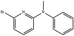 6-broMo-N-Methyl-N-phenylpyridin-2-aMine Struktur