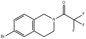 1-(6-broMo-3,4-dihydro-2(1H)-isoquinolinyl)-2,2,2-trifluoro-Ethanone Struktur