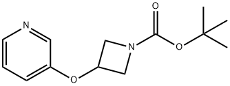 tert-butyl 3-(pyridin-3-yloxy)azetidine-1-carboxylate Struktur