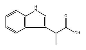 1H-Indole-3-acetic acid, .alpha.-Methyl- Struktur