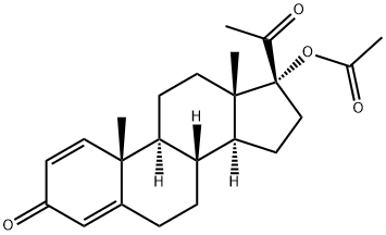 17-Acetyloxy-pregna-1,4-diene-3,20-dione Struktur